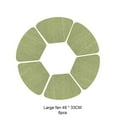 thumbnail image 3 of ziyahi 6X Round Placemats Cup Coaster Heating-resistant Multicolored Decorative Hotel Multipurpose Non-slippery Table Pad Green, 3 of 9