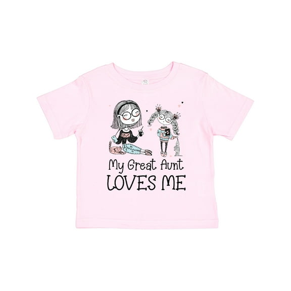 Inktastic Aunt and Niece My Great Aunt Loves Me Boys or Girls Toddler T-Shirt