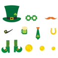 thumbnail image 1 of 1 Set St. Patrick's Day Elements Magnetic Suction Stickers Fridge Decals (Green), 1 of 2