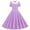 Purple., variant on Agkizg Girls Short Sleeve Dresses Crewneck Solid Color Casual A Line Cottons Girl Sundress Dresses