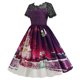 thumbnail image 4 of Moda mujer estampado empalme cultivo de encaje tipo grande vestido de fiesta de noche Fridja  qw440, 4 of 9
