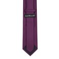 thumbnail image 4 of Jacob Alexander Men's Tone on Tone Houndstooth Regular Length Neck Tie - Eggplant, 4 of 5