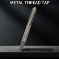 thumbnail image 3 of Juego de 7 brocas cónicas métricas para tornillos manuales de metal M3 - M12, color plata., 3 of 5