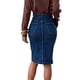 thumbnail image 4 of Mini Falda de Denim Color Sólido Bolsillo Versátil Faldas de Denim de Verano de las Mujeres para Viajes Diarios Informales, 4 of 4