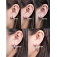 thumbnail image 5 of Limerencia G23 Pure Titanium Hypoallergenic Hoop Earrings for Women Sensitive Ears (20mm, Silver), 5 of 7