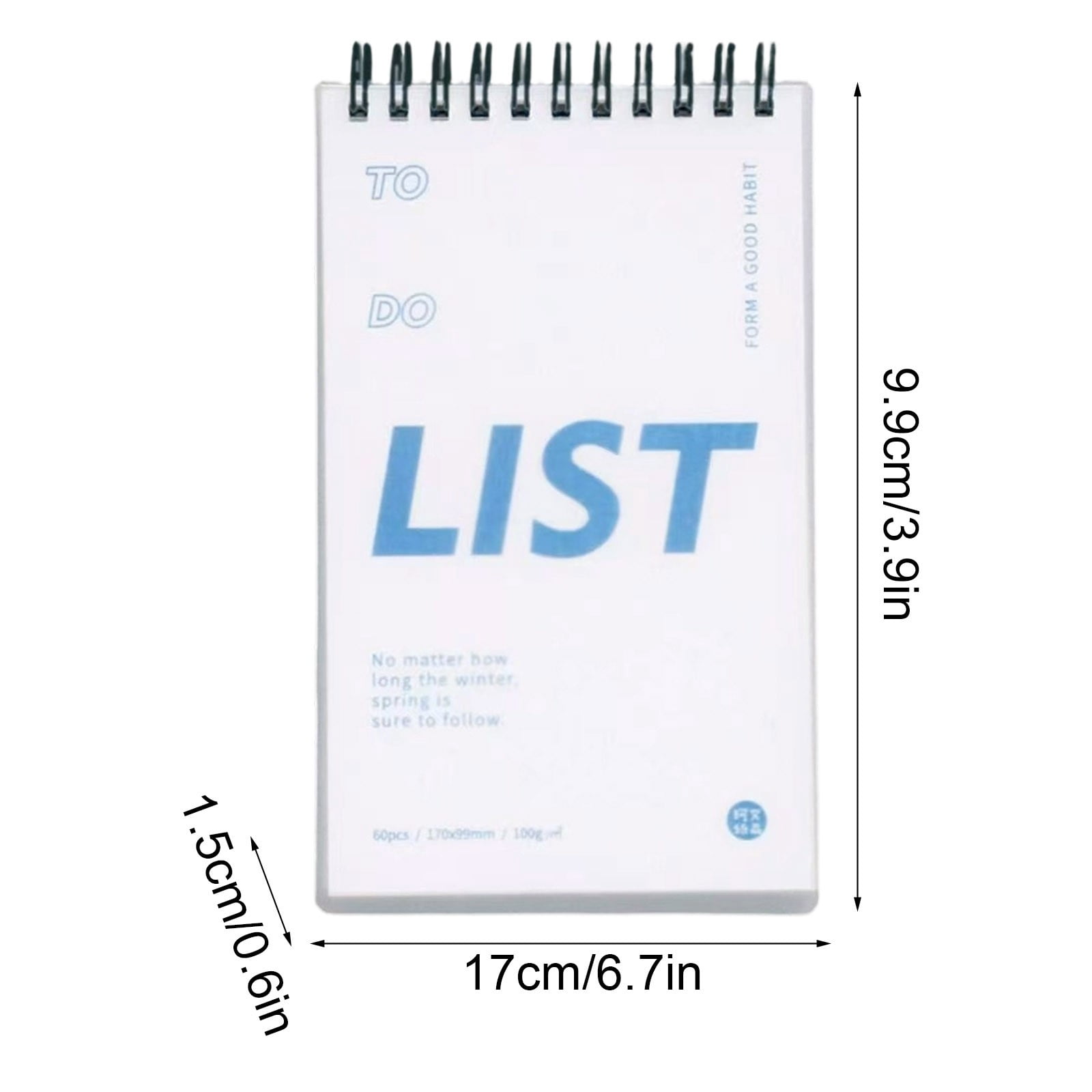 Daily Planner Notebook - Portable Schedule Journal Notebook Page Diary Notepad for Daily Work Arrangement Study Planning Goal Recording and Time Management