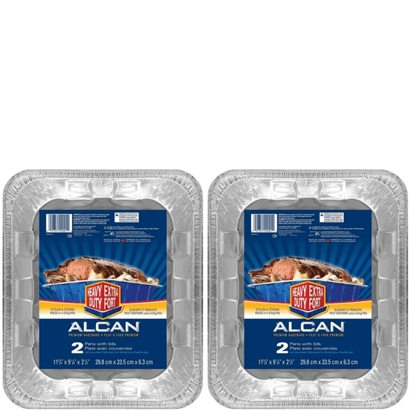 Alcan™ Premium Half Size Steam Table Pan Roaster Aluminum Foil Pan, 2 Pans ( PACK OF 2 )