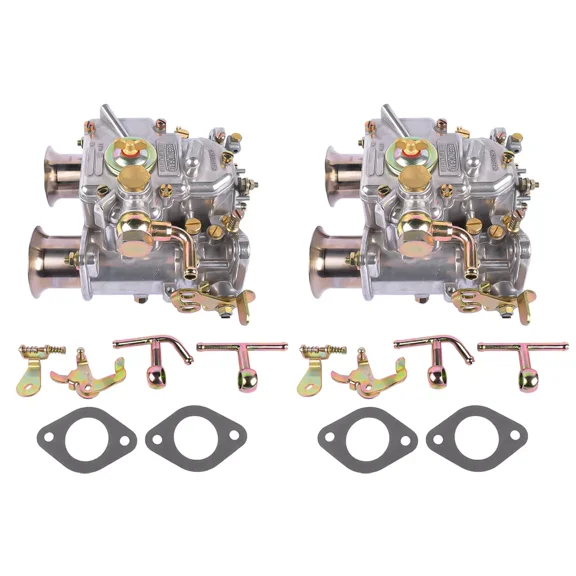 GELUOXI 2pcs Carburetor for Weber 40DCOE 40 DCOE Twin Choke 19550.174 4 Cyl 6 Cyl VW V8