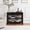 Light Coffee, variant on avobird Solid Wood Entryway Table,Features Two Open Shelves and Two Drawers,Vintage Design Table, Suitable for the Living Room,Light Coffee