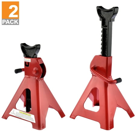- Hiltex 3 Ton Jack Stands | Ratcheting Pair Heavy Duty Lift Lock Capacity Car Truck Auto