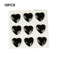 thumbnail image 4 of 10 Sheets Rhinestone Stickers Children Hand Acrylic Decals Three-dimensional Material Acrylic Self-Adhesive Student DIY Love Heart Crafts Label Table Party Black, 4 of 8