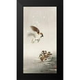 thumbnail image 2 of Koson, Ohara 11x18 Black Modern Framed Museum Art Print Titled - Tree sparrow with babies, 2 of 5
