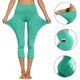thumbnail image 4 of Pantalones de Yoga para Mujer con Bolsillos Pantalones Recortados Elastico Respirable Suave Cómodo para el Entrenamiento Correr Yoga Fitness Deportes, 4 of 7