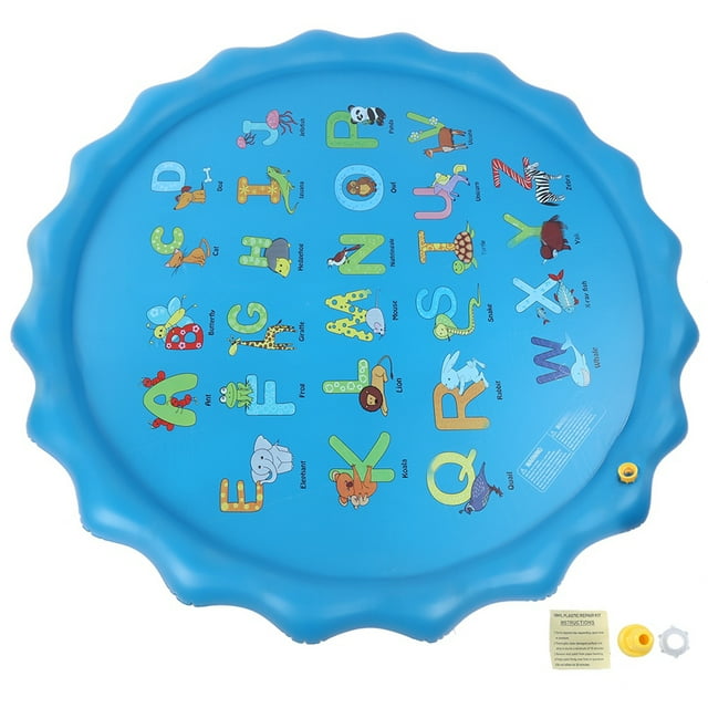 Alfombrilla rociadora de agua inflable para actividades al aire libre con bonito patrón de 168 cm para niños