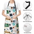 thumbnail image 6 of Picia Back To School A Waterproof Apron for Unisex Adult - Adjustable Bib Apron with Pockets, Ideal for Cooking, Gardening, Painting, and Household Chores, 6 of 9