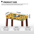 thumbnail image 7 of ZUXONGSY Sunflowers Cow Stool Covers Rectangle 2 Pieces Bar Furniture Cover with Elastic Bands Covers for Upholstered Furniture Rectangle Chair Easy to Clean Home Indoor Decor, 7 of 7
