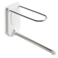 thumbnail image 1 of Wall Mounted Clothes Hanger Storage Rack Bathroom Self Adhesive Holder Two Layers Multifunction Organizer Punch Free, 1 of 9