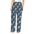 thumbnail image 3 of Goofa Astronaut Corgi Dog Printed Soft Pajama Pants for Women, Wide Leg Comfy Casual Lounge Yoga Pants-Medium, 3 of 9