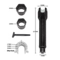 thumbnail image 3 of Black Faucet and Sink Installer Multi tool Pipe Wrench For Plumbers/Homeowners, 3 of 8