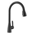 thumbnail image 3 of Atura Single Handle Gooseneck Pull-Down Sprayer Kitchen Faucet,  Matte Black, 3 of 3