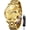 Golden, variant on Watches for Men Big Face Stainless Steel Analog Quartz Business Dress Moon Phase Waterproof Casual Chronograph Gold Plated Luminous Date Two-tone Classic Mens Wrist Watches Reloj Para Hombre