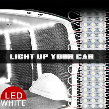 10x 12V 6000K White Car Bed LED Lighting Under-Carriage Rock Light for SUV 4WD Off-road