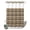 Sand, Beige, Tan, Oatmeal, variant on No Hook Shower Curtain, Black Brown Stripes Shower Curtains for Bathroom with See Through Top Window, Farmhouse Modern Striped Waterproof & Washable Bath Curtain Stand Up Stall 36"x72"