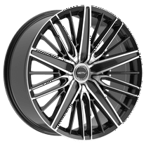 24x9.5 Motiv 443MB Valor Gloss Black Machined Wheel 6x135/6x5.5 (25mm)