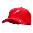 thumbnail image 2 of Microphone Embroidered Washed Cap - Red OSFM, 2 of 5