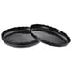 thumbnail image 1 of Planta Maceta Platillo 14" Pl?stico Ondulado Redondo Flor Goteo Bandeja para Interior Exterior, Negro Paquetes de 4 Unique Bargains platillos para plantas, 1 of 5