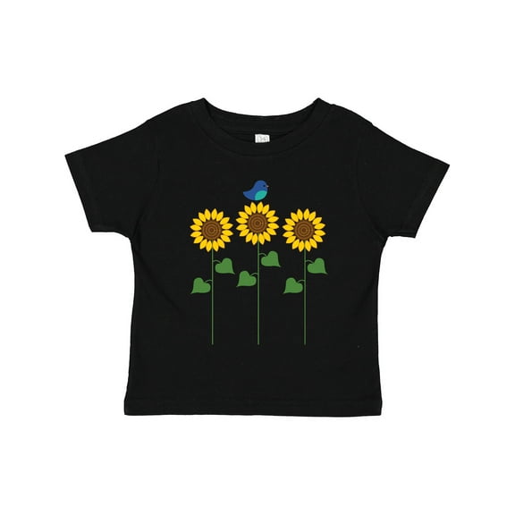 Inktastic Sunflower Garden and Bird Boys or Girls Toddler T-Shirt