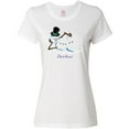 thumbnail image 3 of Inktastic Let It Snow Sassy Snowman in Top Hat Women's T-Shirt, 3 of 5