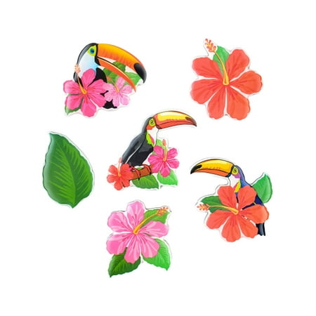 

6pcs Cartoon Magnet Fridge Sticker Animal Magnetic Sticker Toucan Refrigerator Sticker Kitchen Home Decoration