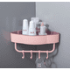 thumbnail image 2 of Estante de almacenamiento montado en la pared, baño, inodoro, esquina, ducha, estante, canasta de drenaje de cocina, con ganchos Eigraketly HA000958-04B*2, 2 of 6