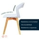 thumbnail image 2 of Set de Comedor Mesa Rectangular Oslo Negro y 4 Sillas Moura Blanco, 2 of 7