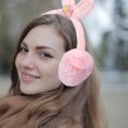 thumbnail image 3 of Miangastore 1Pcs Cache-Oreilles Mignon Rose Peluche Chaud Protège-Oreilles pour Filles Activités Extérieures, 3 of 8