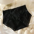 thumbnail image 3 of Ashirexll Womens Underwear Solid Color Plus Size Lightweight Plastic Version Seamless Soft Breathable Comfortable Underwear Black 5XL, 3 of 4