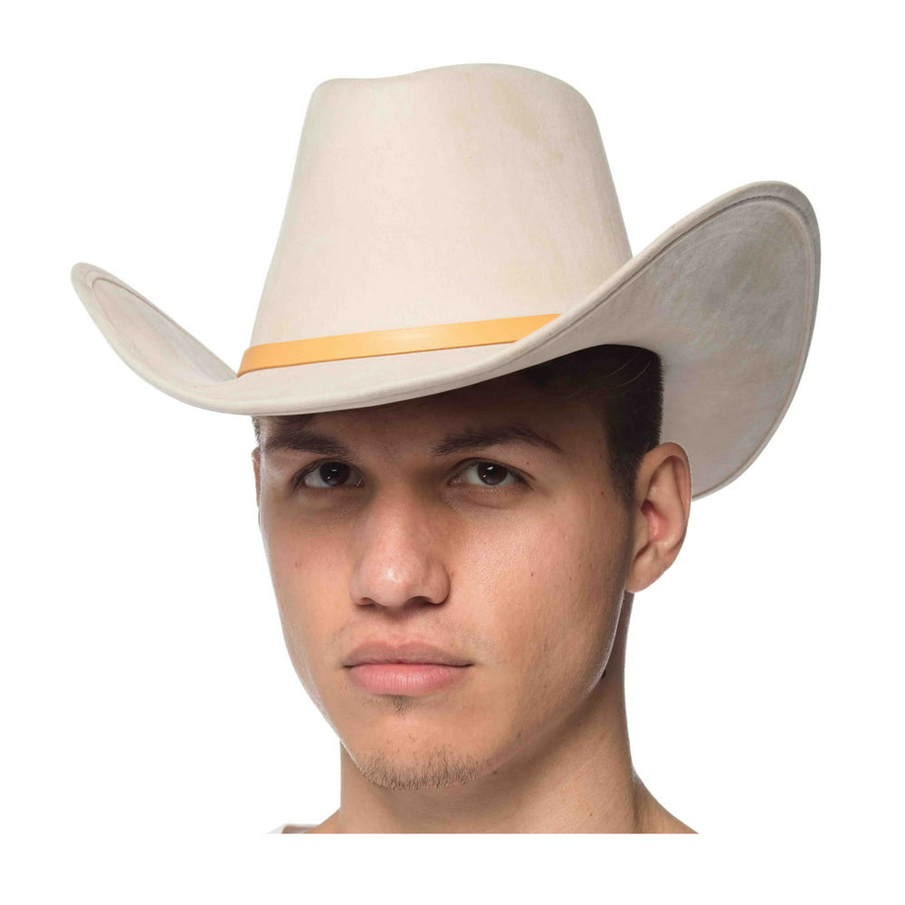 White Suede Cowboy Hat - Walmart.com - Walmart.com