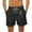 Black, variant on WAVSUF Summer Drawstring Shorts for Mens Elasticity Short Pants Fashionable Casual Black Size 5XL