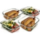 thumbnail image 5 of [Almacenamiento de alimentos] Recipiente de vidrio extra grande M MCIRCO, 2 de 2260 ml y 2 de 1040 ml, 5 of 6