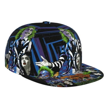 Beetlejuice Brim Bill Baseball Cap Adjustable Snapback Hat Hip Hop Caps for Men Women