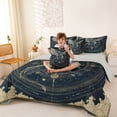 thumbnail image 3 of Erosebridal Kid Cartoon Dragon Twin Bedding Sets 7-Piece, Western Constellation Bedding Comforter Set, 3 of 7