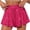 Hot Pink, variant on Ovticza Women's Sequin Glitter High Waisted Skirt Shorts Party Sparkly A Line Mini Skort White S