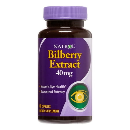 Natrol Bilberry 40mg Capsules, 60 Ct