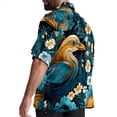 thumbnail image 3 of Platypus Men's Hawaiian Shirt, Short Sleeve Printed Button Down Beach Casual Tops, Summer Spread Collar Men's Shirts, 3 of 6
