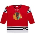 thumbnail image 2 of Men's Bobby Hull Scarlet Chicago Blackhawks 1960-61 Power Play Jersey, 2 of 6