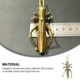 thumbnail image 3 of KONTONTY 1Pc Golden Brass Archaize Artware Lifelike Insect Figurine for Elegant Decoration, 3 of 8