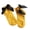 Yellow + Black, variant on Socks Soft Breathable Cotton Adorable Short Socks for Low Shoes