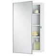 thumbnail image 1 of DeluxDesigns Armoire à Pharmacie Montée en Surface avec Tablettes Ajustables, Blanc de Base, 1 of 1