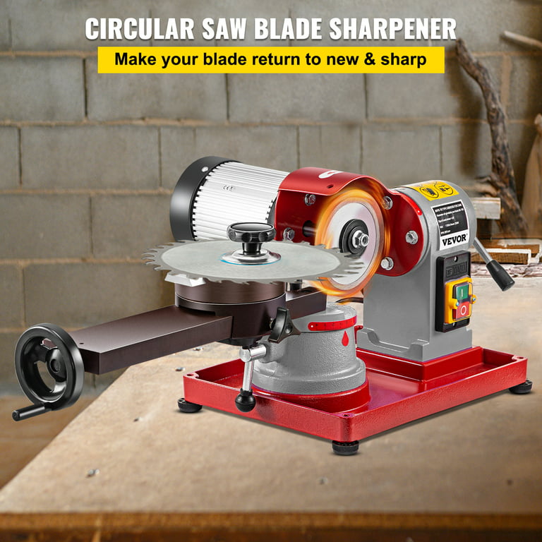 VEVOR Circular Saw Blade Sharpener 5 Grinding Wheel Size, Rotary Angle  Mill Grinding Machine 370W, Saw Blade Sharpener Machine for Carbide Tipped  Saw